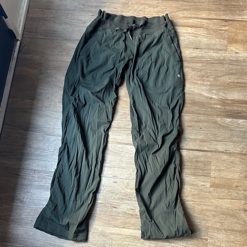 Lululemon Dance Studio Pant Olive Green size 6